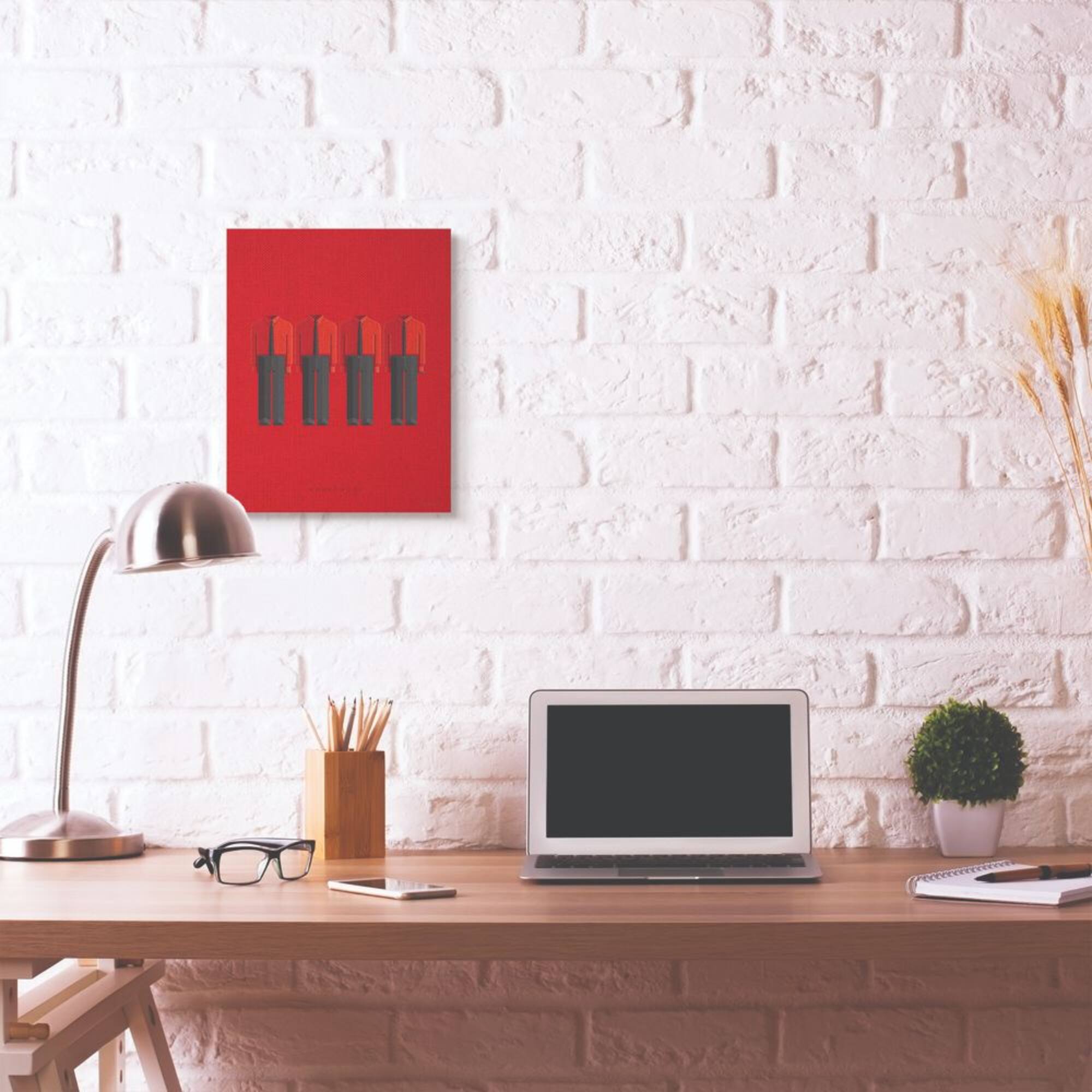 Stupell Industries Kraftwerk Minimalist Illustration Canvas Wall Art